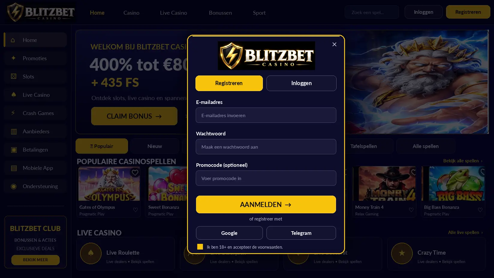 Blitzbet Casino Review: Slots, Live Games en Betalingen image 2